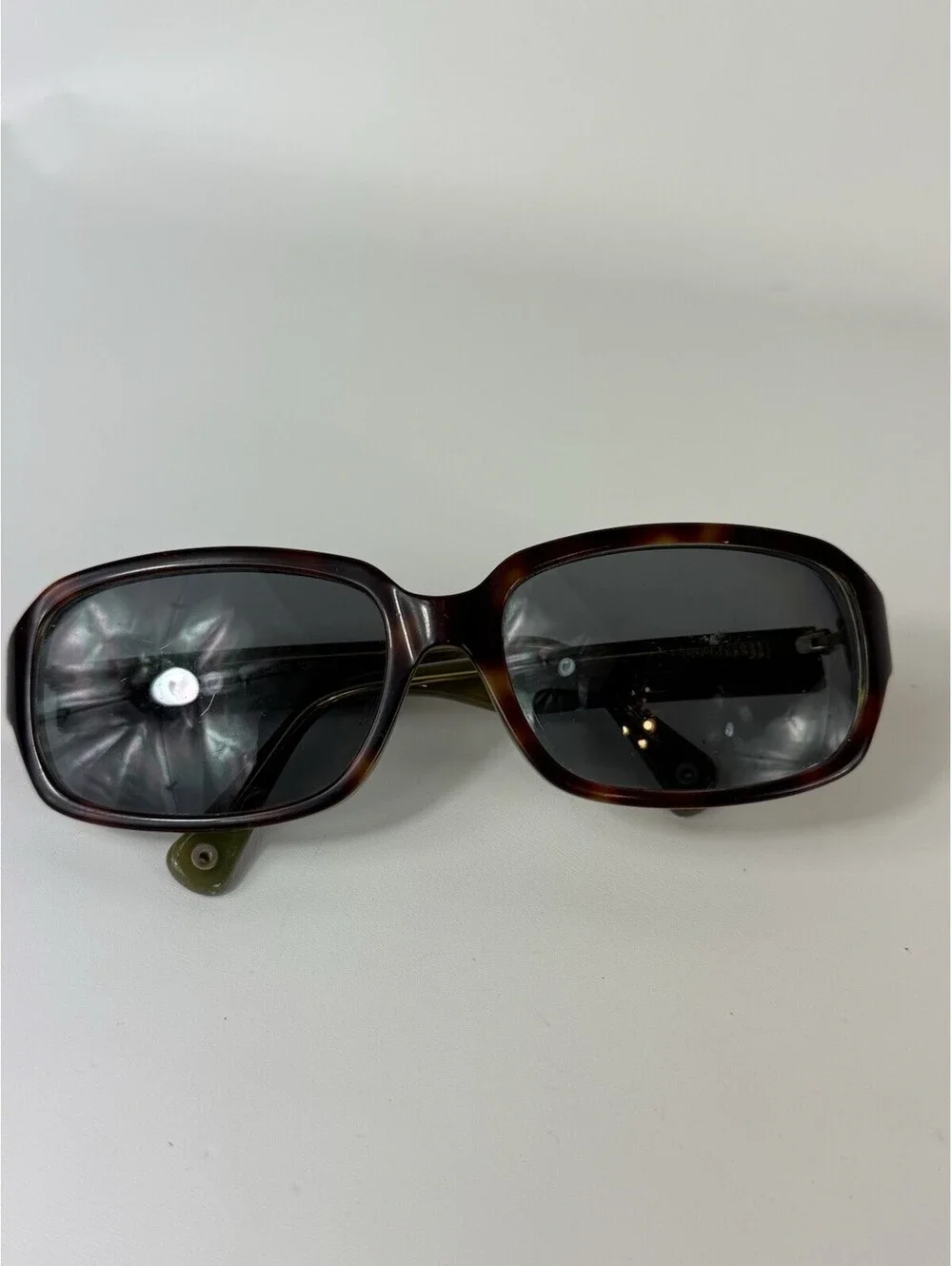 Coach Tatiana (S850) Tortoise Green Gold Sunglasses 56-17-125 FRAMES ONLY!
